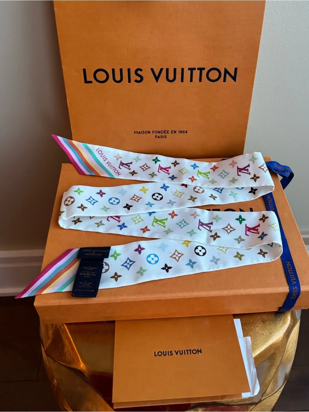 NWT Louis Vuitton x Takashi Murakami LV × TM Monogram Multicolor BB Bandeau